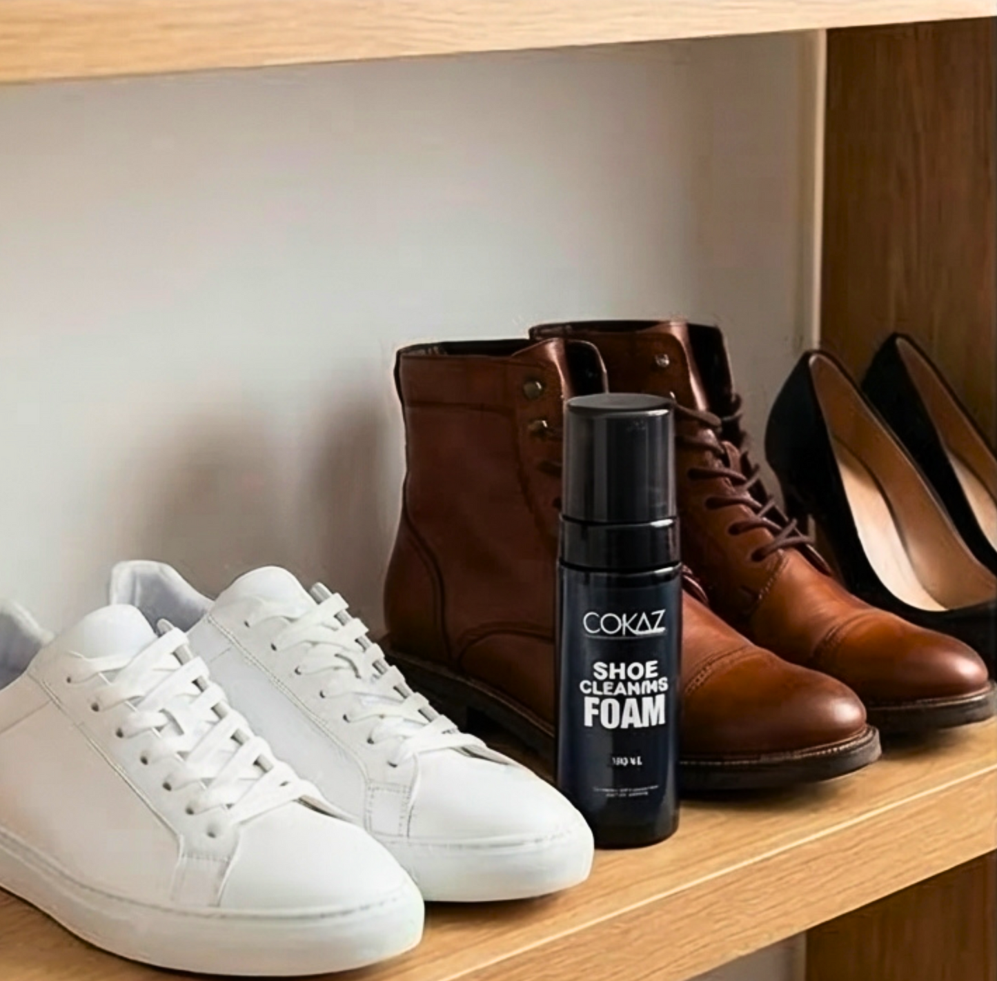 Cokaz shoe cleaning foam