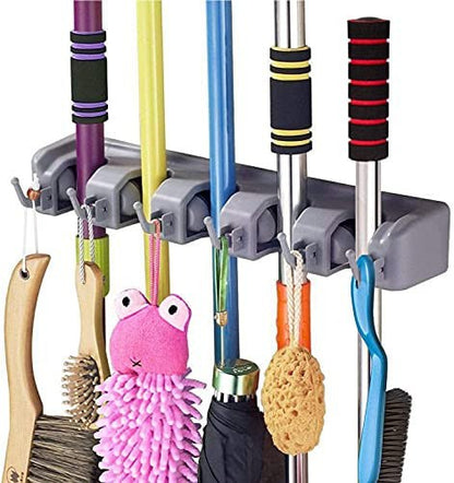 5 Slot Broom Holder