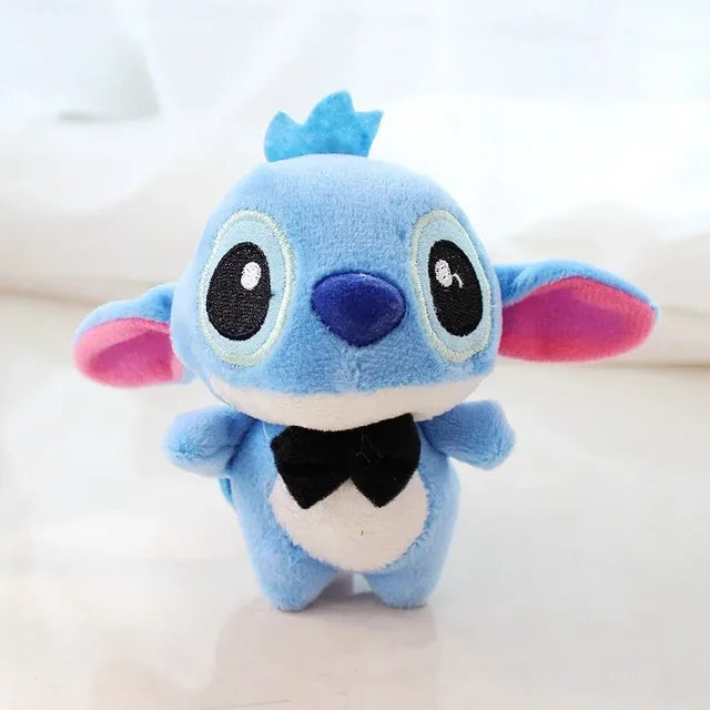 Disney Lilo & Stitch Toys Lilo Stitch Plush Doll Keychain Big Eye Blue Stitch Soft Stuffed Plush Pendant Decoration Kids Gift