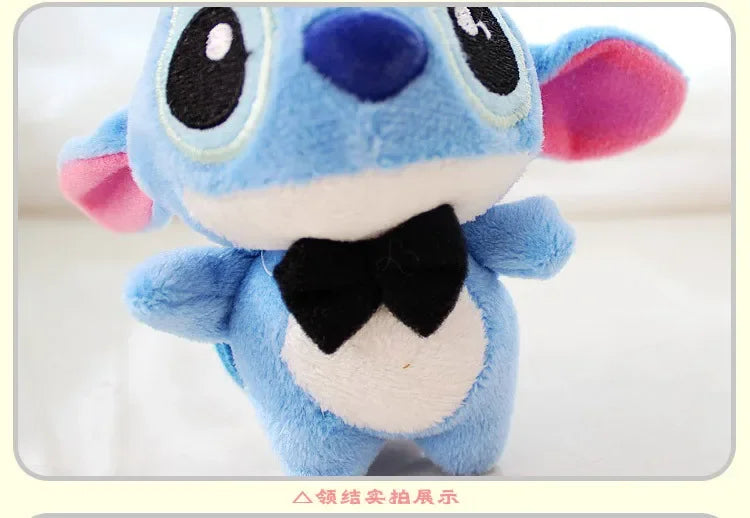 Disney Lilo & Stitch Toys Lilo Stitch Plush Doll Keychain Big Eye Blue Stitch Soft Stuffed Plush Pendant Decoration Kids Gift