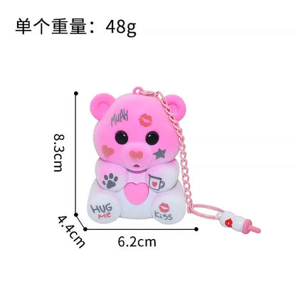 New Cocoloti Pacifier Recording Caring Bear Will Record Glow Cute Plush Blind Box Toy Keychain Pendant Girl'S Valentine Day Gift