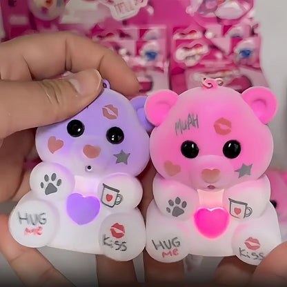 New Cocoloti Pacifier Recording Caring Bear Will Record Glow Cute Plush Blind Box Toy Keychain Pendant Girl'S Valentine Day Gift