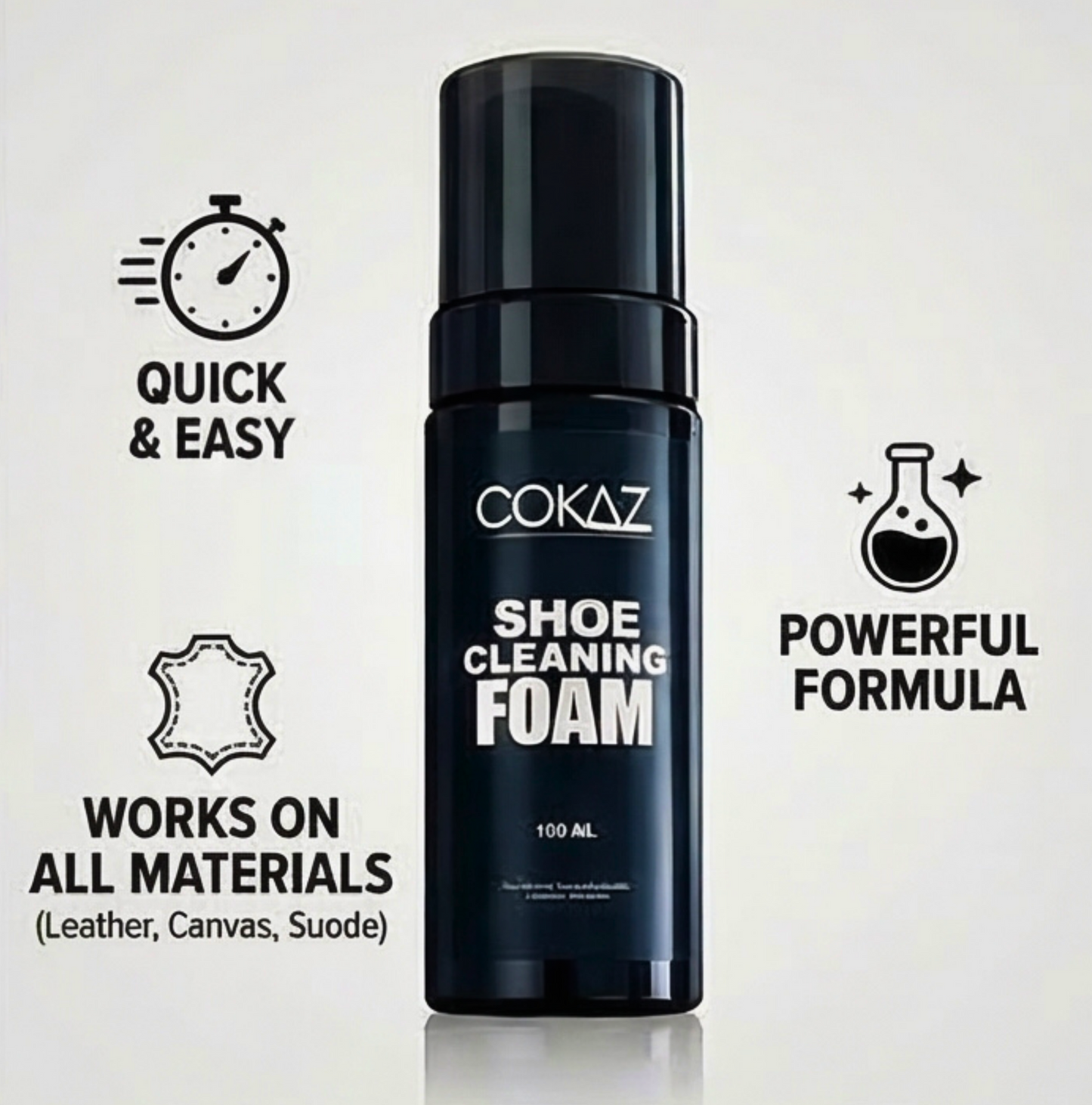 Cokaz shoe cleaning foam