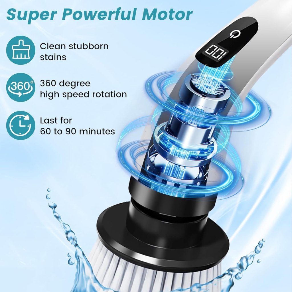 9 In 1 Spin Scrubber Cleaning Brush Mop Cleaning Accessories