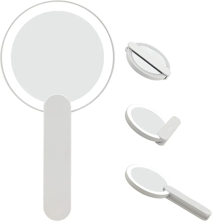 Travel Makeup Mirror with Light Vanity Light + FREE Doll Face Changing Keycain