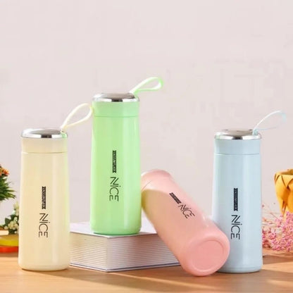 Nice Water Bottle

Vaccum Flask Glass Water Bottle/Hot and Cold Thermoware Mini Water Bottle for School/College/Office (400ml)